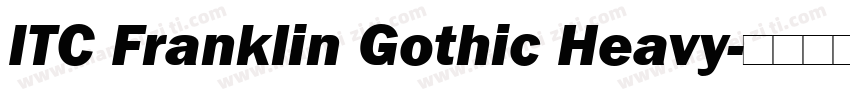 ITC Franklin Gothic Heavy字体转换
